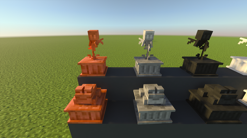 Craftable Statues by JayCubTruth JayCubTruth Free Bedrock Minecraft Addons