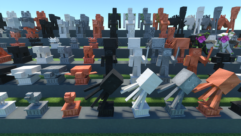 Craftable Statues JayCubTruth Free Bedrock Minecraft Addons